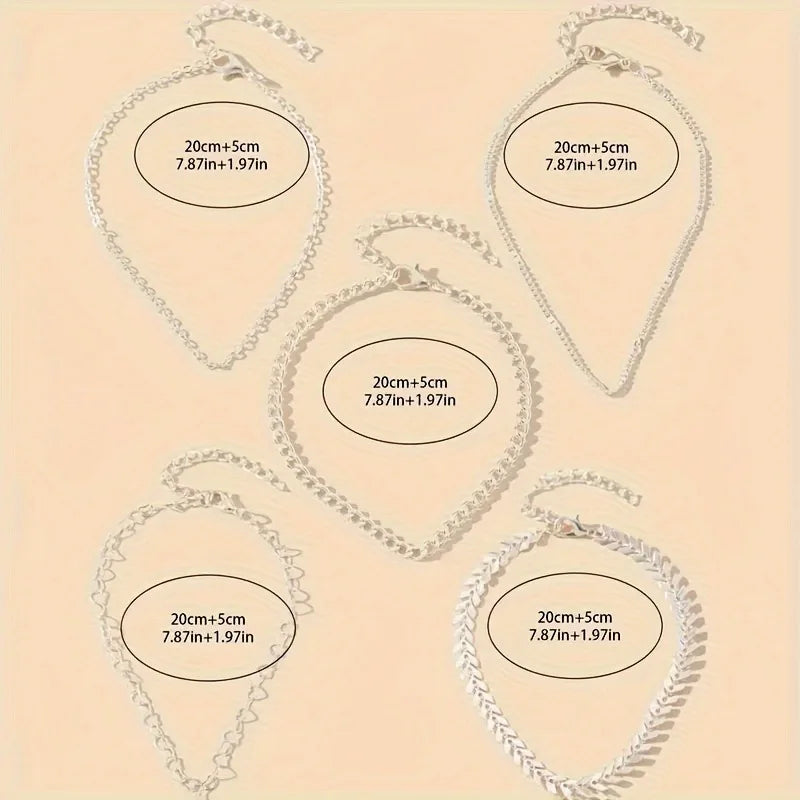 2 Sets Boho Minimalist Anklets 🌴✨