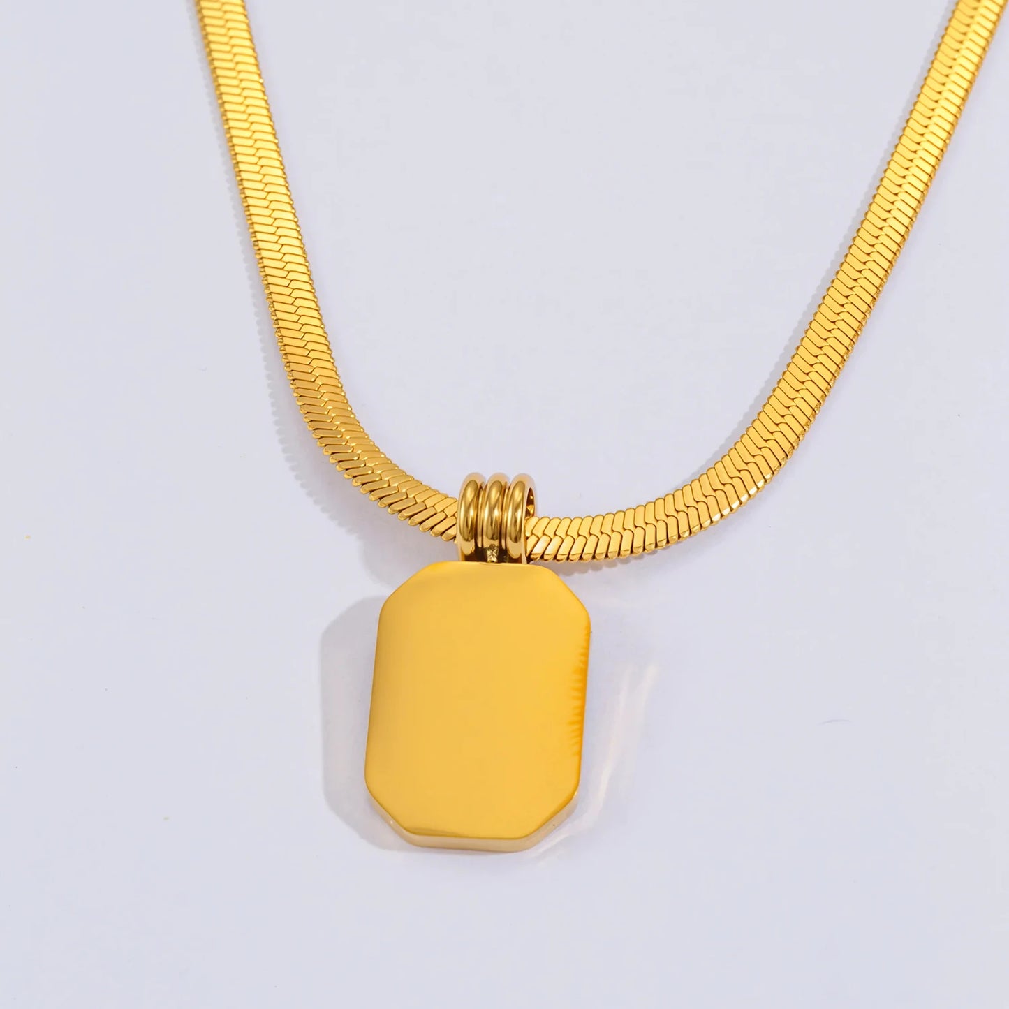 Black Acrylic Square Necklace 🖤