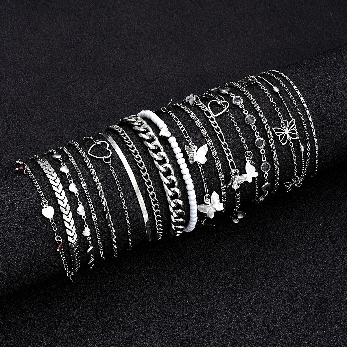 Chic Multi-Design Anklet Set 💎✨