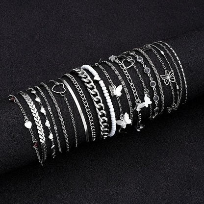 Chic Multi-Design Anklet Set 💎✨