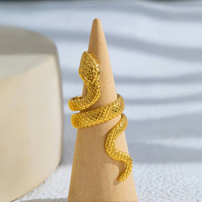 Exaggerated Snake Ring 🐍Stainless steel