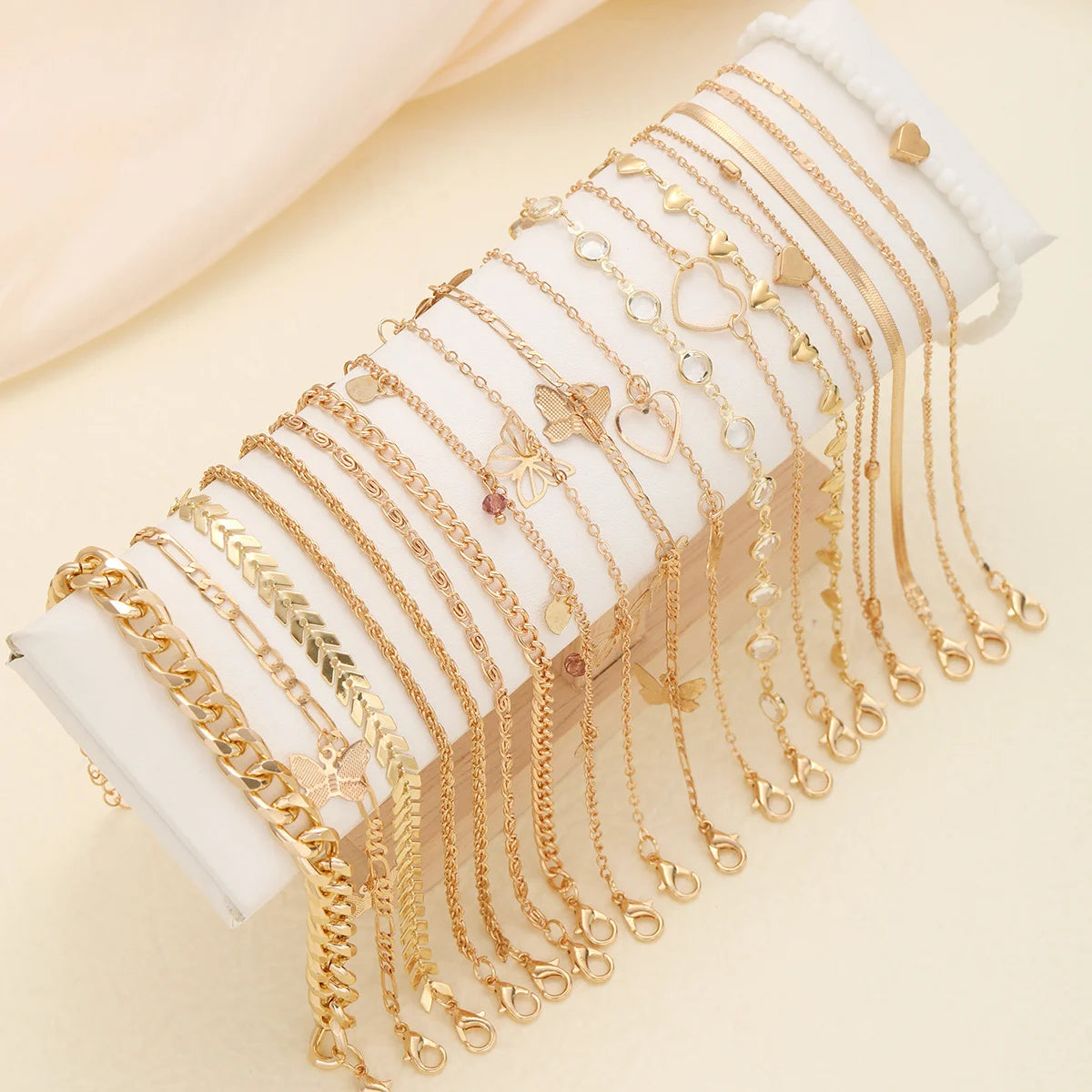 Chic Multi-Design Anklet Set 💎✨