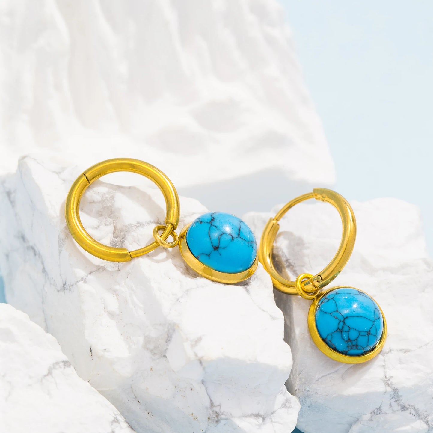 Original Design Charm Drop Earrings ✨18K gold-plated, waterproof stainless steel 💧.