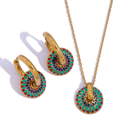 18K Gold Plated Daisy Jewelry Set 🌸