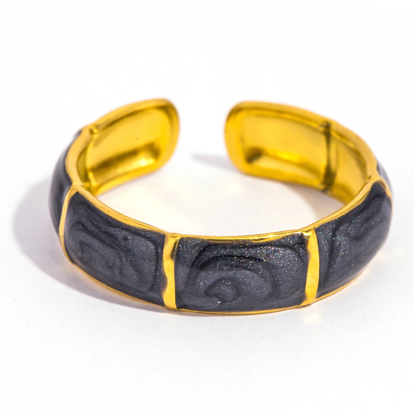 Bamboo Design Stainless Steel Ring 🌿