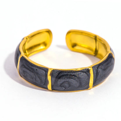 Bamboo Design Stainless Steel Ring 🌿