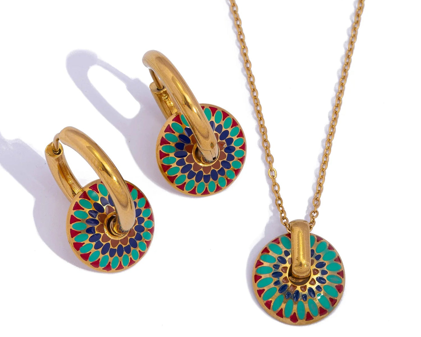 18K Gold Plated Daisy Jewelry Set 🌸