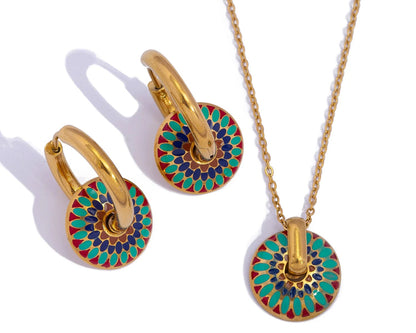 18K Gold Plated Daisy Jewelry Set 🌸