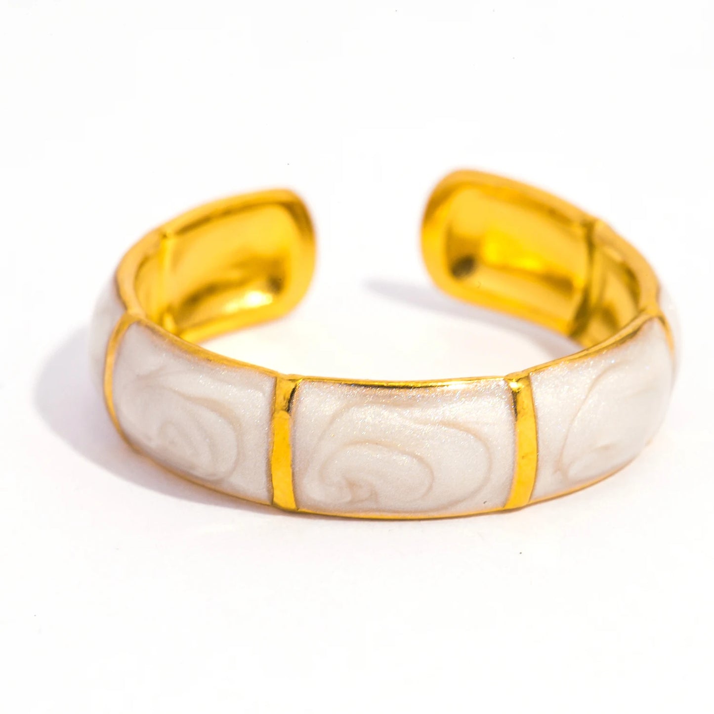 Bamboo Design Stainless Steel Ring 🌿