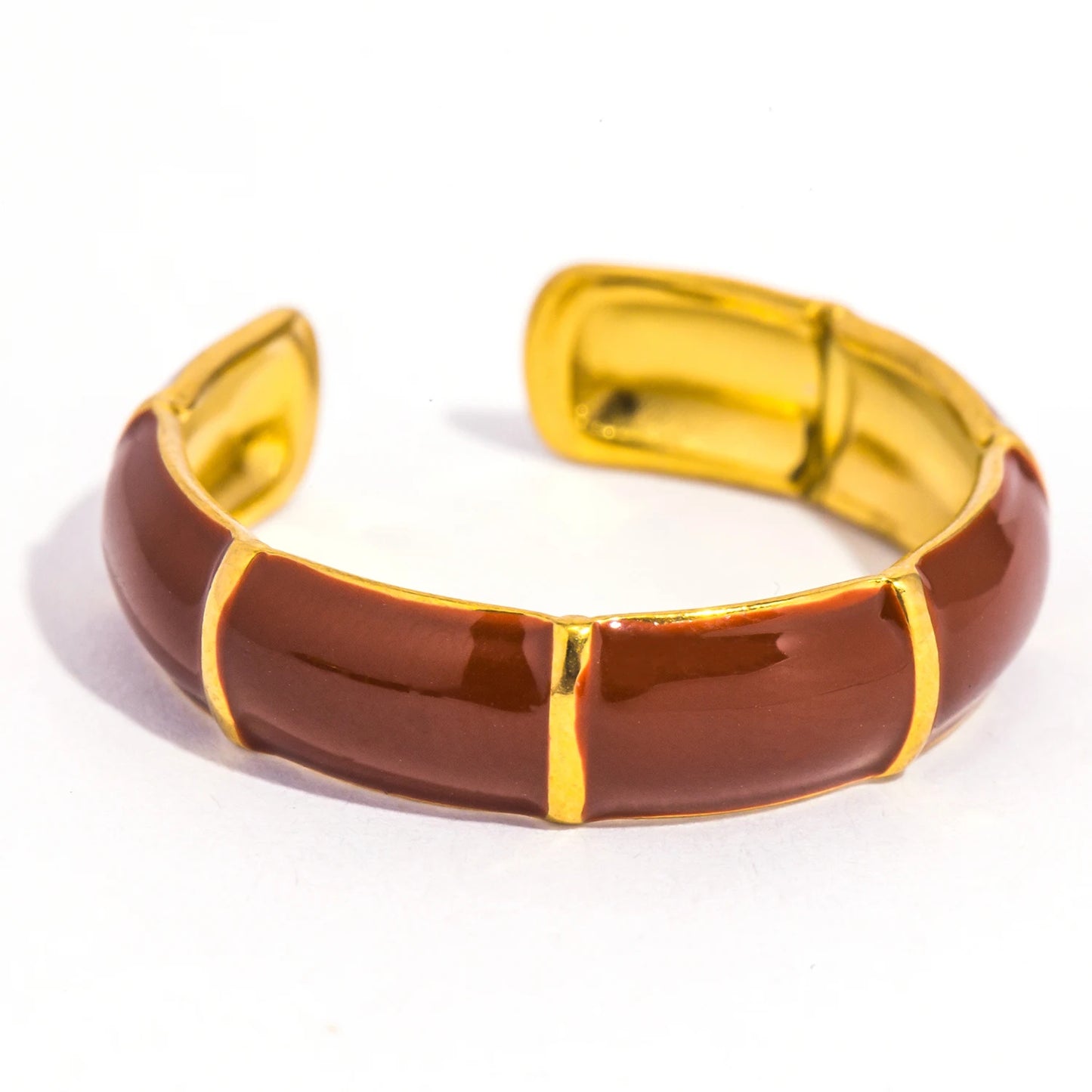 Bamboo Design Stainless Steel Ring 🌿