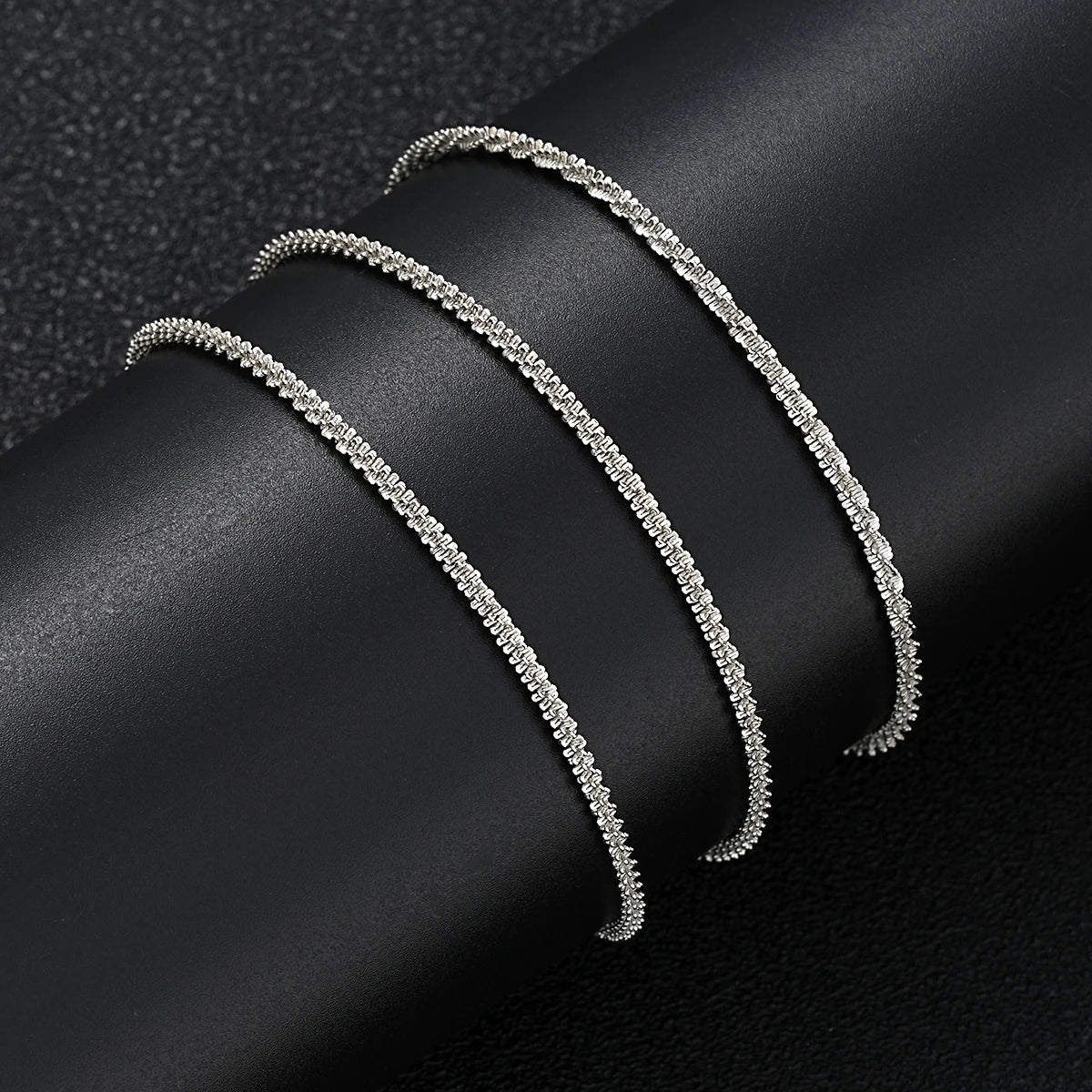 3pc Sparkling Chain Anklet Set ✨