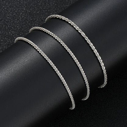 3pc Sparkling Chain Anklet Set ✨