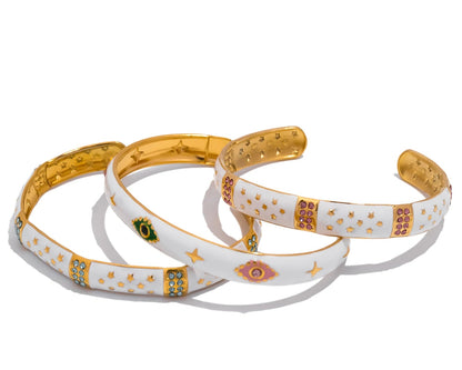 Personalized Oil Drip Adjustable Bracelet ✨Stainless steel, 18K gold-plated with inlaid zircon 💎.