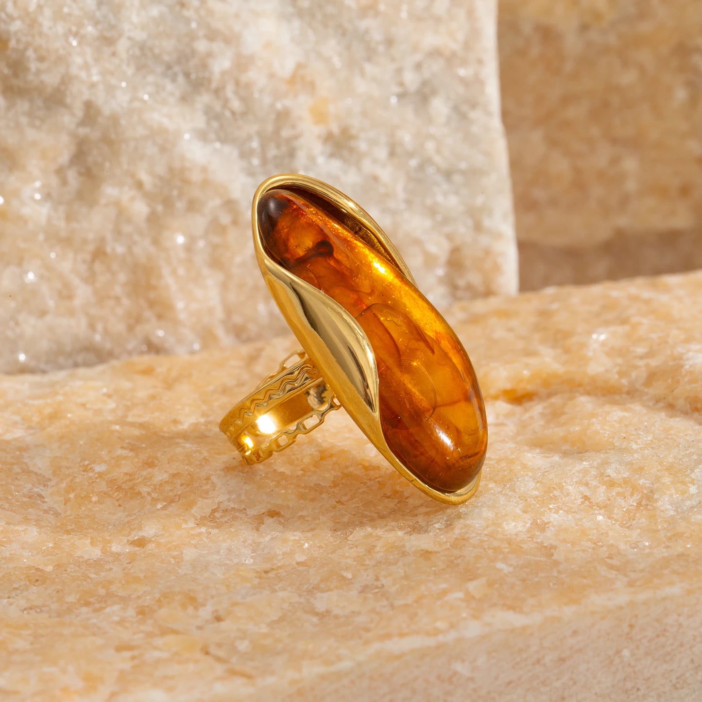 Geometric Adjustable Ring ✨