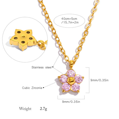 Dainty Plum Blossom Necklace 🌸