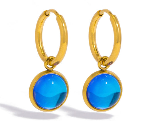 Original Design Charm Drop Earrings ✨18K gold-plated, waterproof stainless steel 💧.