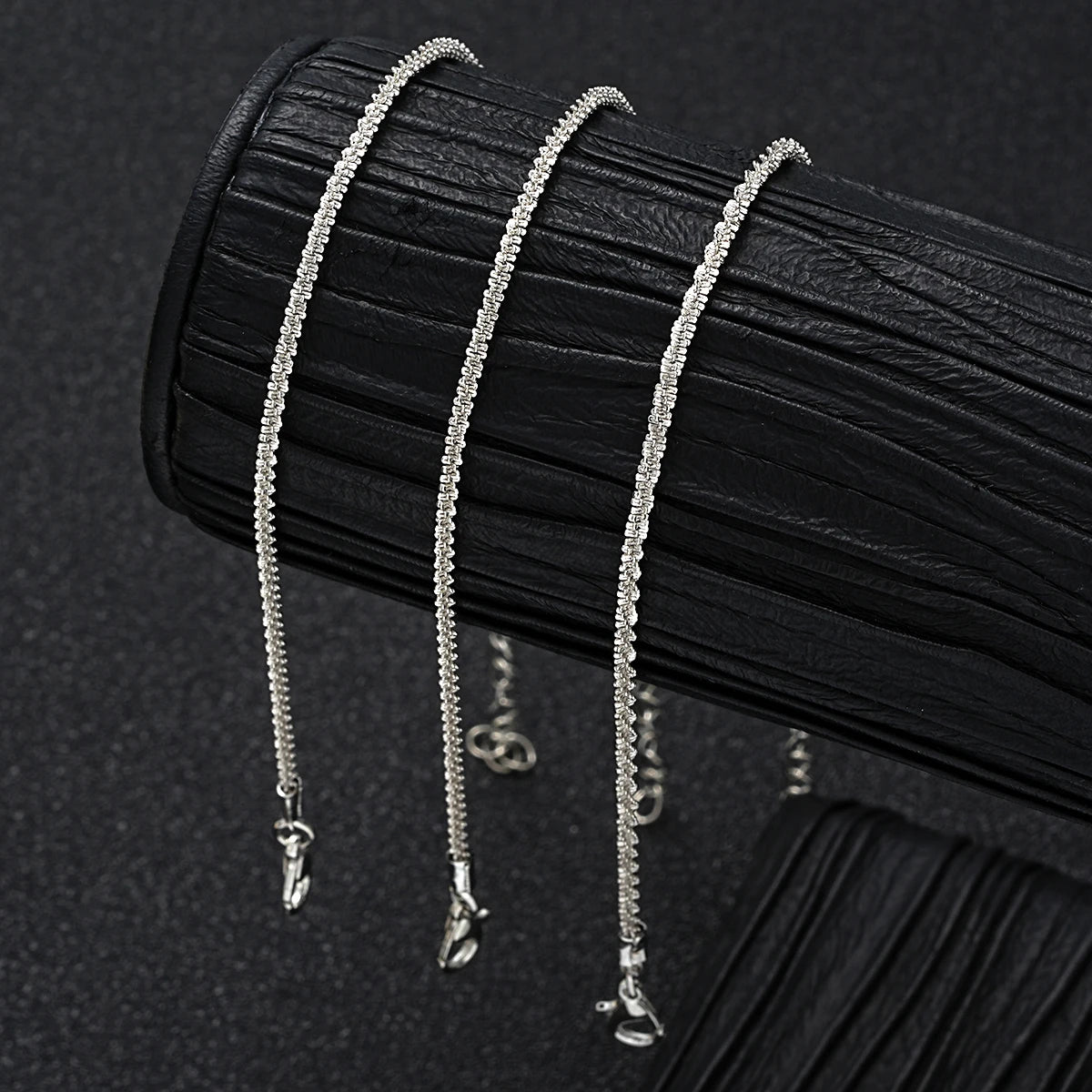 3pc Sparkling Chain Anklet Set ✨