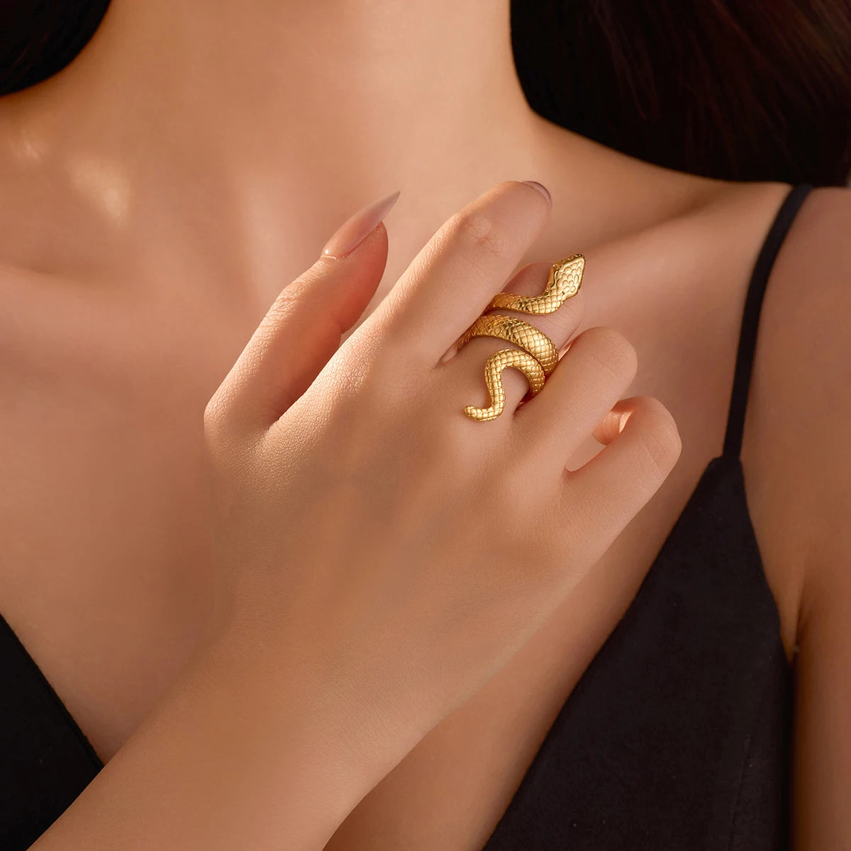 Exaggerated Snake Ring 🐍Stainless steel