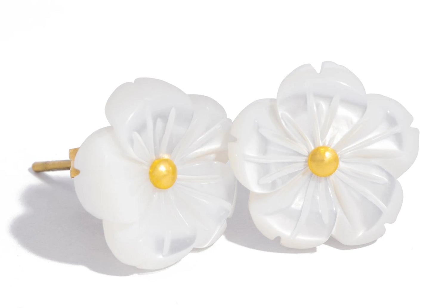 Elegant Shell Flower Earrings 🌸